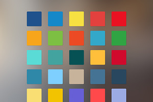 125 Flat Color Swatches