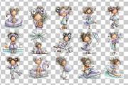 Summer Girl PNG Clipart Bundle, a Person Illustration by Nicolle's Colorful Art (Thumbnail 3 of 5)