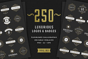 250 ornaments logos & monograms, a Branding & Logo Template by Vasya Kobelev (Thumbnail 1 of 23)