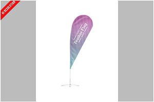 Real Estate Feather Flag Mockup, an Advertising Mockup by Bruno's Shop