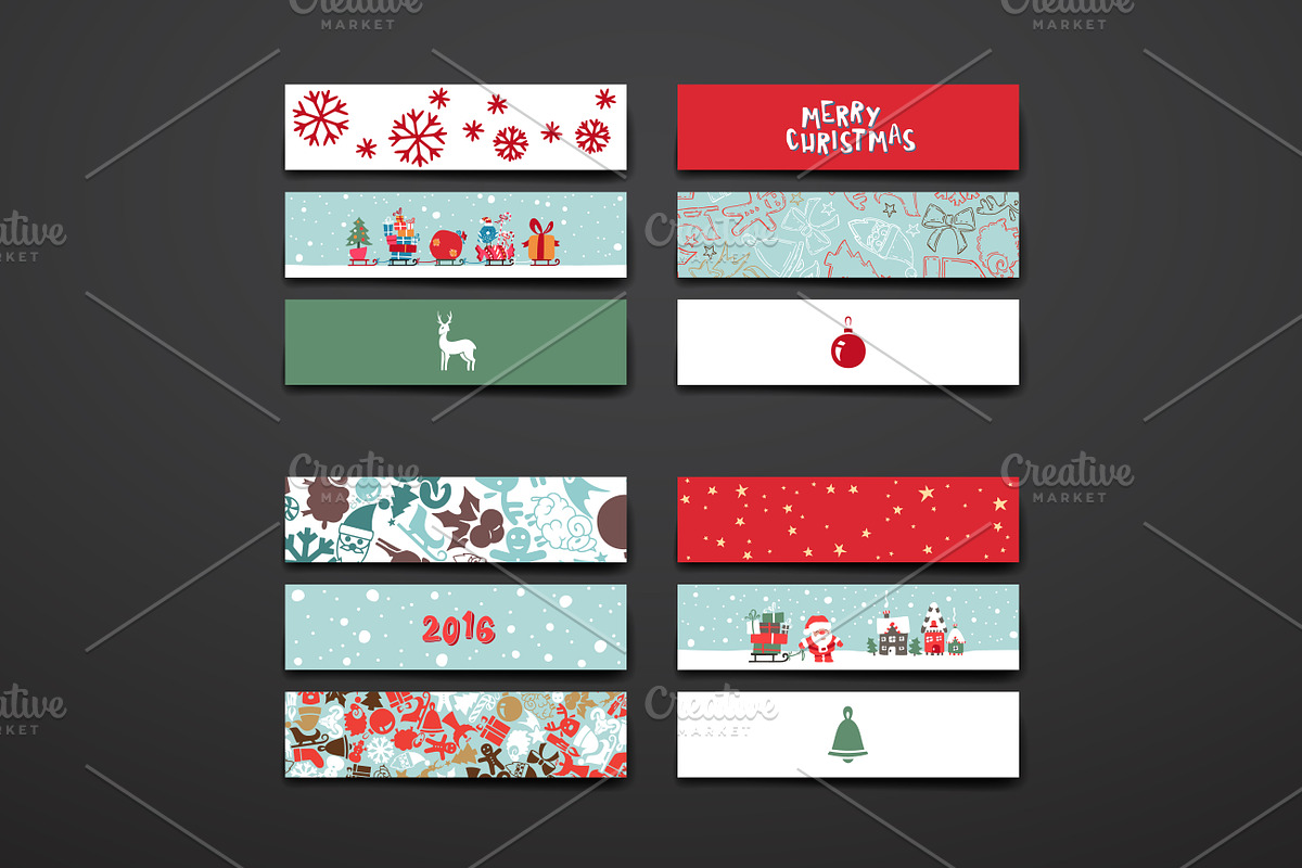 Merry Christmas Card Templates, a Card Template by Palau (Photo 3 of 13)