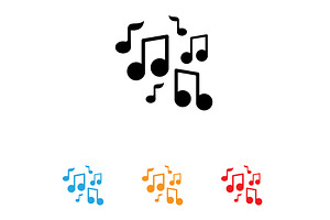 Music note Icon Vector illustration, a Branding & Logo Template by LOGOCREATIVE