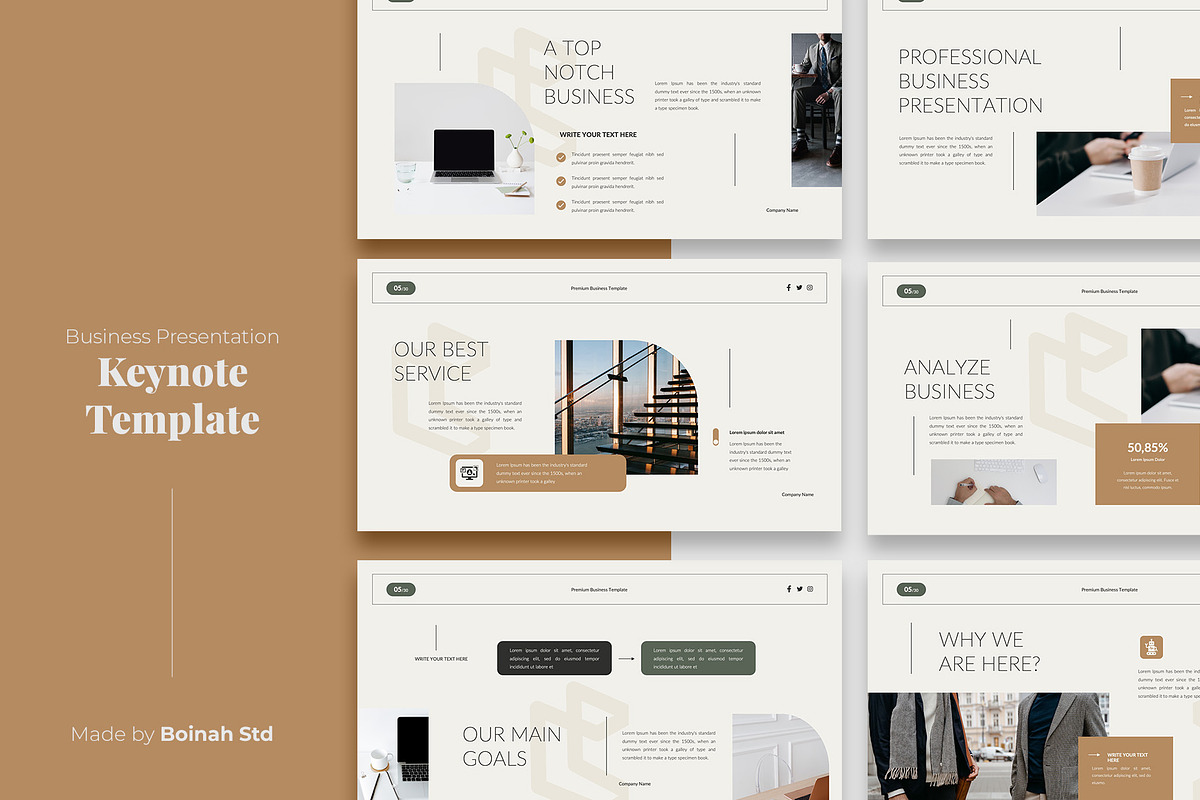 Barooh - Business Keynote Template, a Presentation Template by Boinah Studio (Photo 3 of 7)