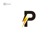 Bolt P Letter Logo, a Branding & Logo Template by Bintank Studio (Thumbnail 1 of 2)