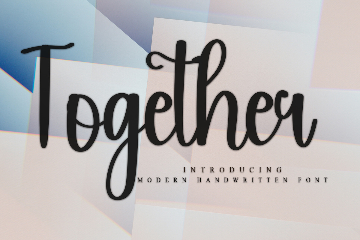 Together, a Handwritten Font by InermediaSTUDIO (Photo 1 of 7)