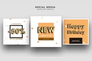 Foil Balloon Social Media Templates