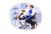 Dogs, cats in pet grooming salon set, an Animal Illustration by Good Studio (Thumbnail 11 of 11)