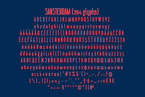 Sansterdam 4 Fonts Pack