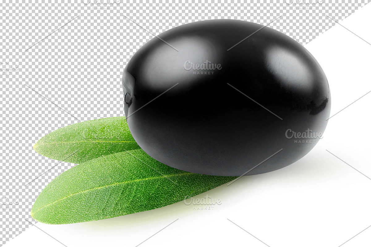 Pitted and whole black olive preview 2