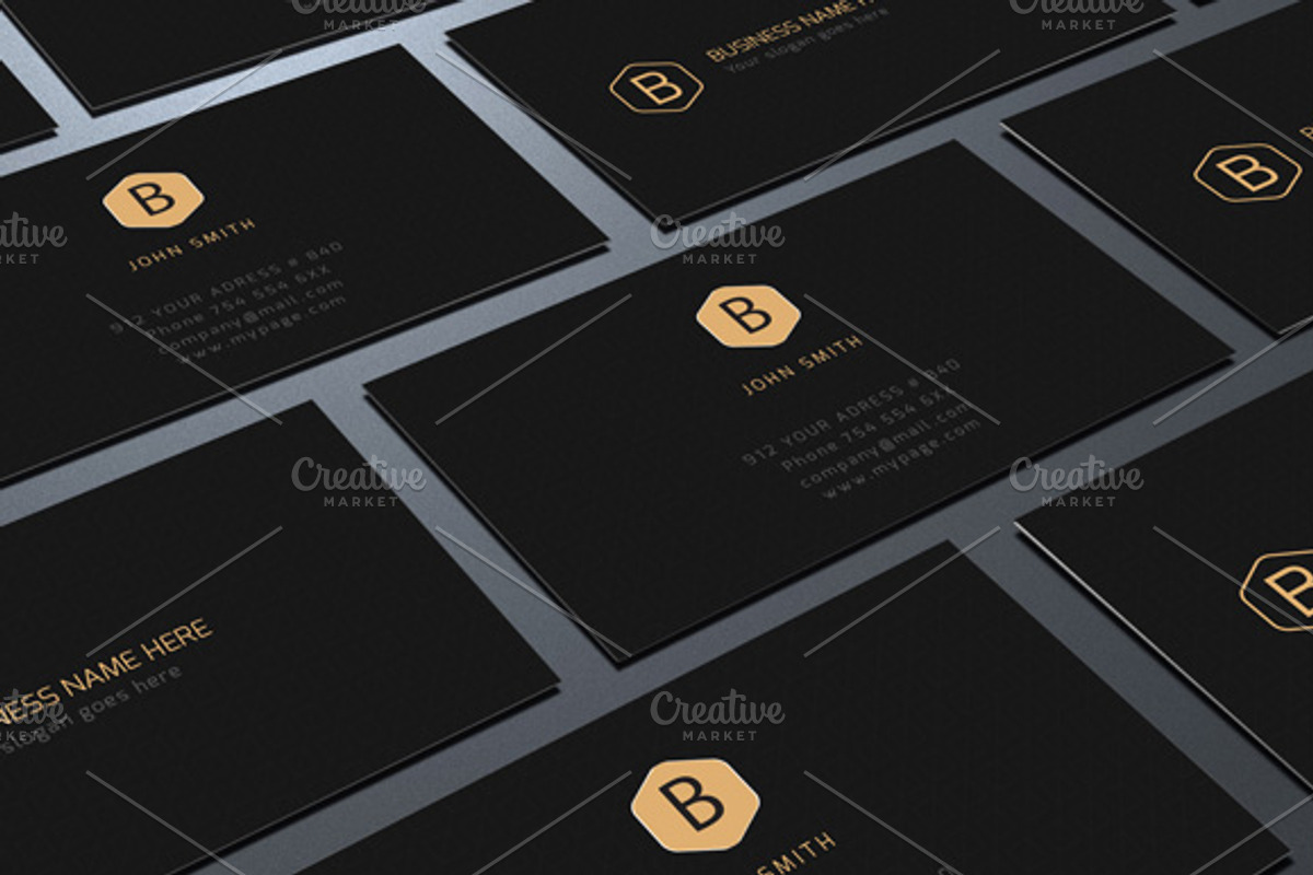 Luxury Business Cards 3 in 1, a Business Card Template by felicidads (Photo 1 of 3)