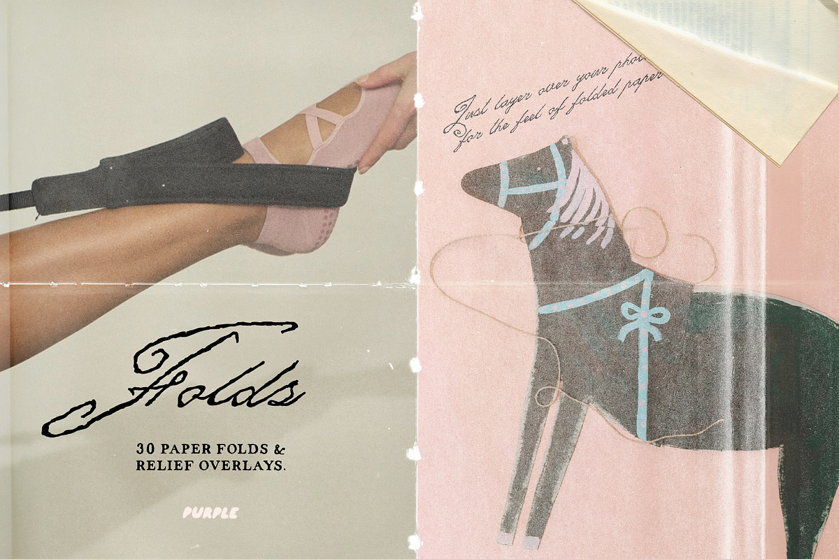 Paper Fold Overlays, a Texture Graphic by Purple (Photo 1 of 19)