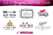The Hand Illustrated TypeSet, a Handwritten Font by Callie Rian & Co. (Thumbnail 6 of 15)