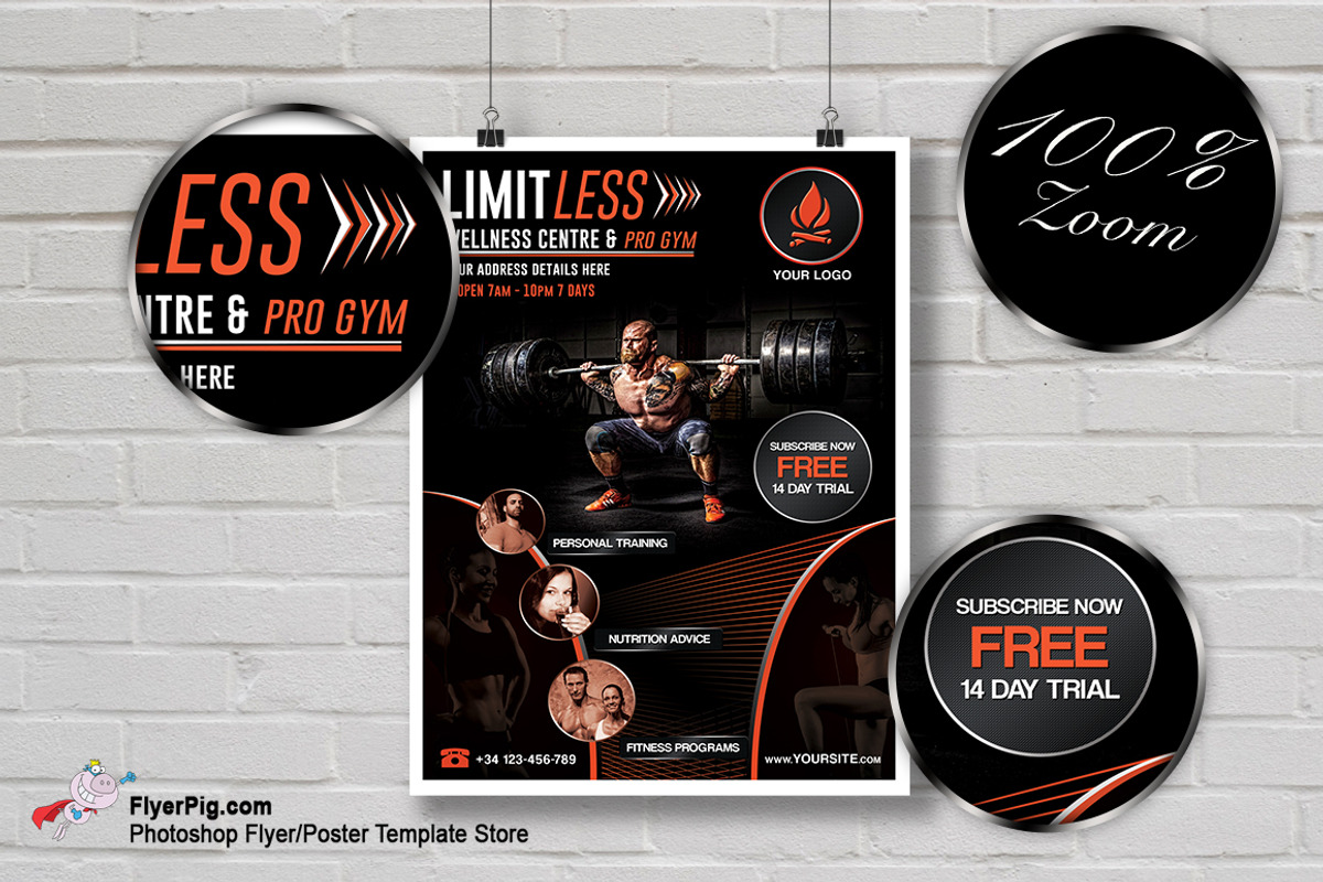 Fitness Flyer, a Flyer Template by FlyerPig (Photo 3 of 3)
