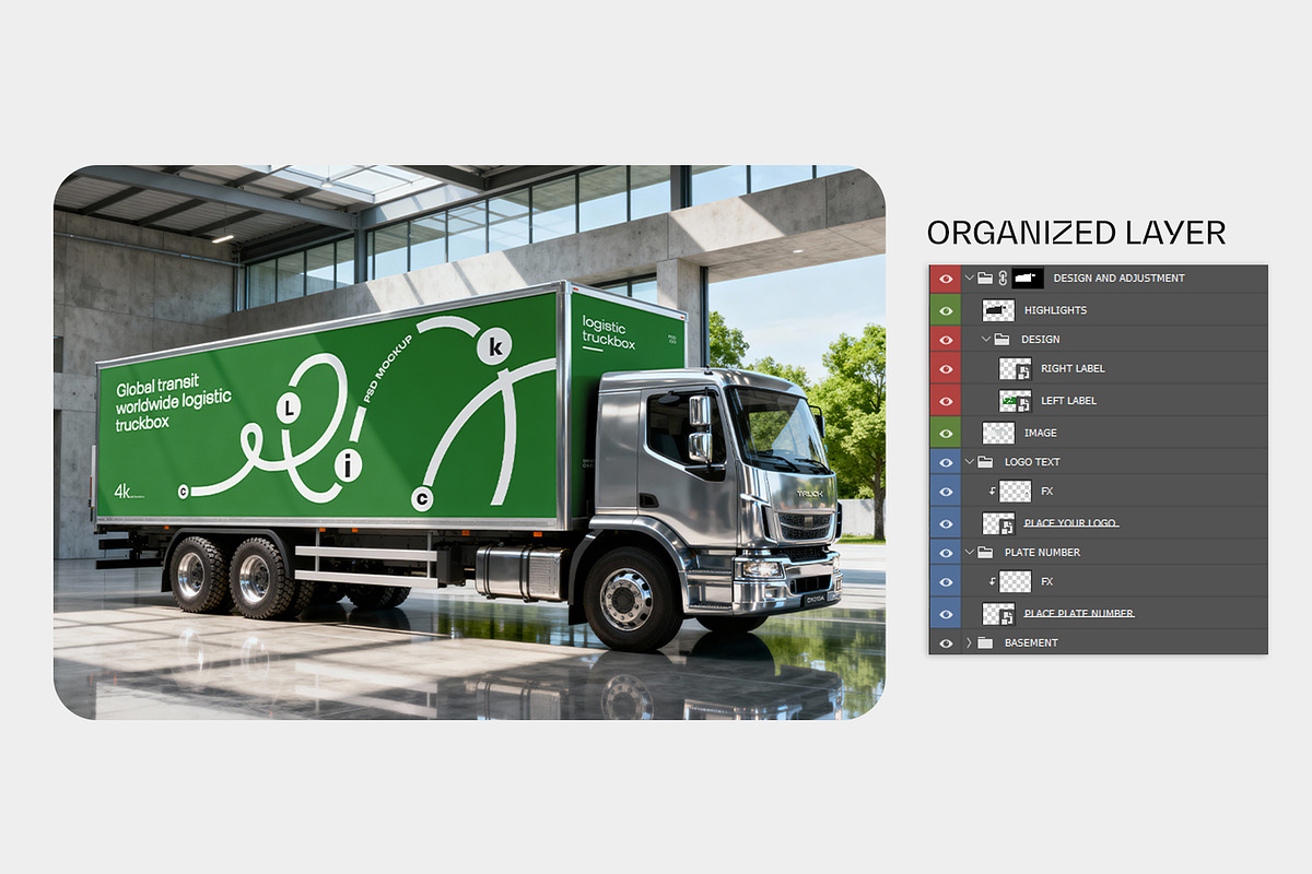 Box Truck Branding Mockup, an Advertising Mockup by RamStudio2 (Photo 12 of 15)