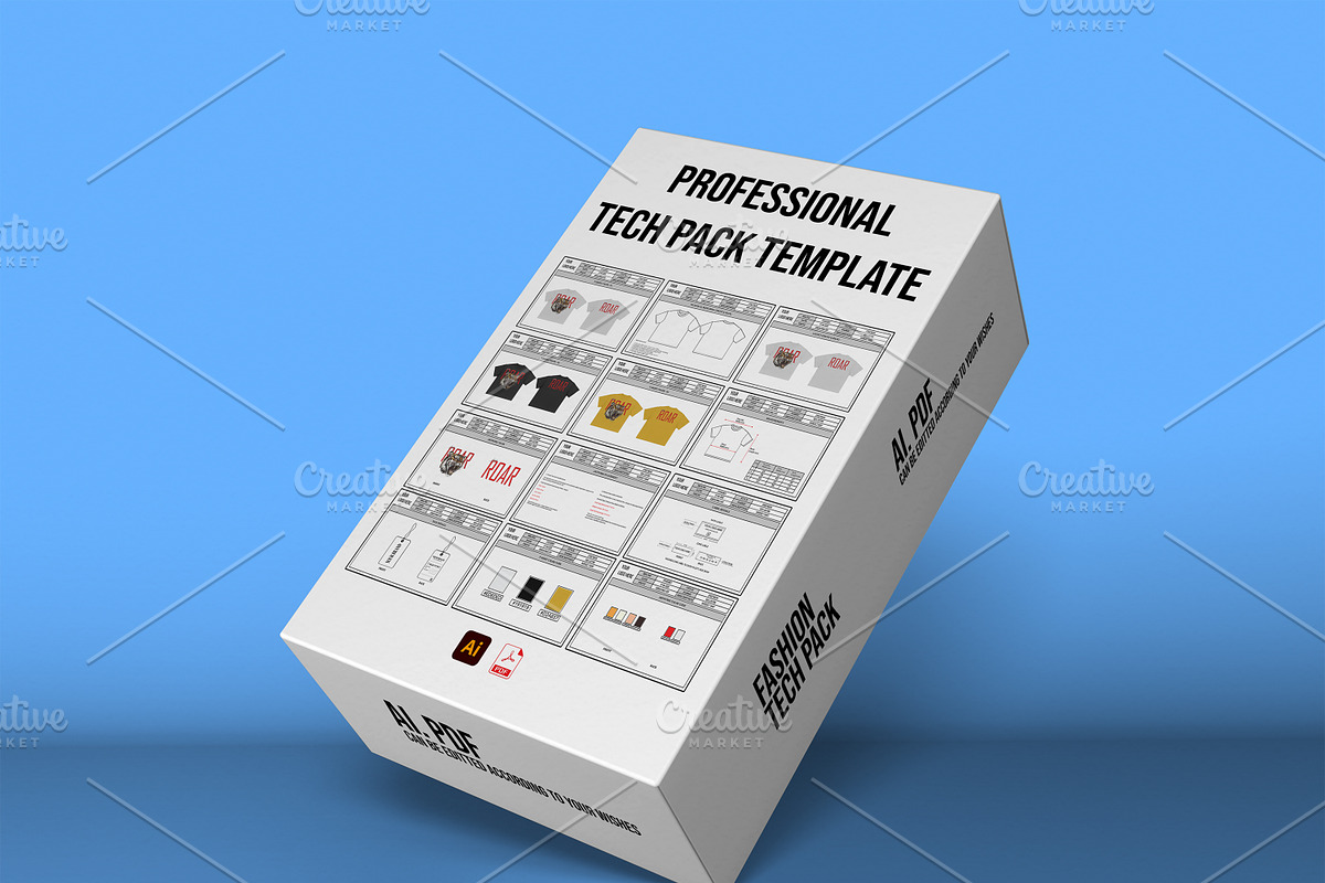 Tech Pack Tshirt Template, a Presentation Template by std.badboy (Photo 2 of 3)