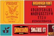 Bush Bash| Fiery Display Font, a Sans Serif Font by Bend Industries (Thumbnail 2 of 3)