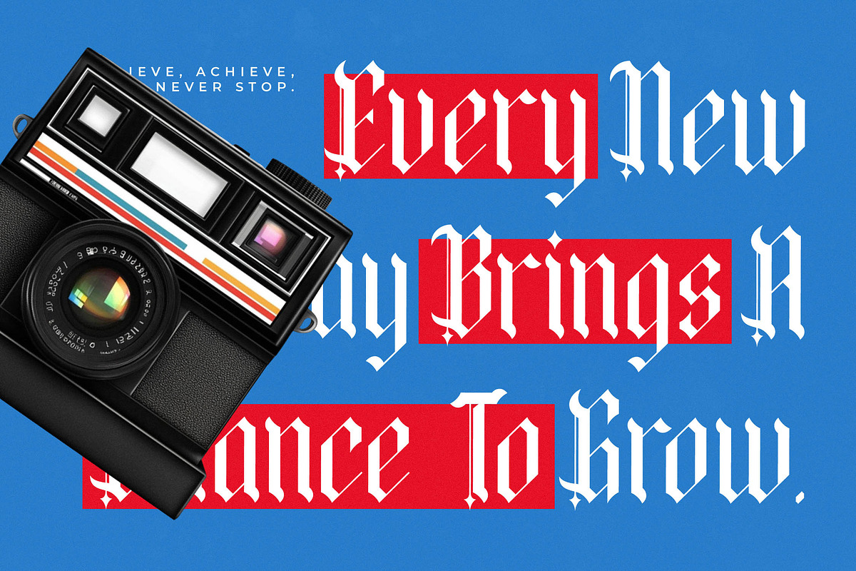 Bold Riot Modern Blackletter, a Blackletter Font by timelesstype.co (Photo 10 of 20)
