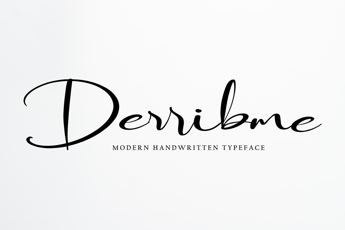 Derribme, a Script Font by pineungtype (Photo 1 of 4)