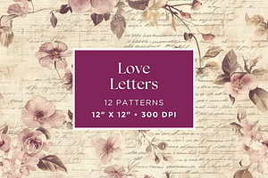 Love Letter Seamless Patterns