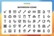 Bathroom Icons, a Duotone Icon by Wencory (Thumbnail 1 of 3)