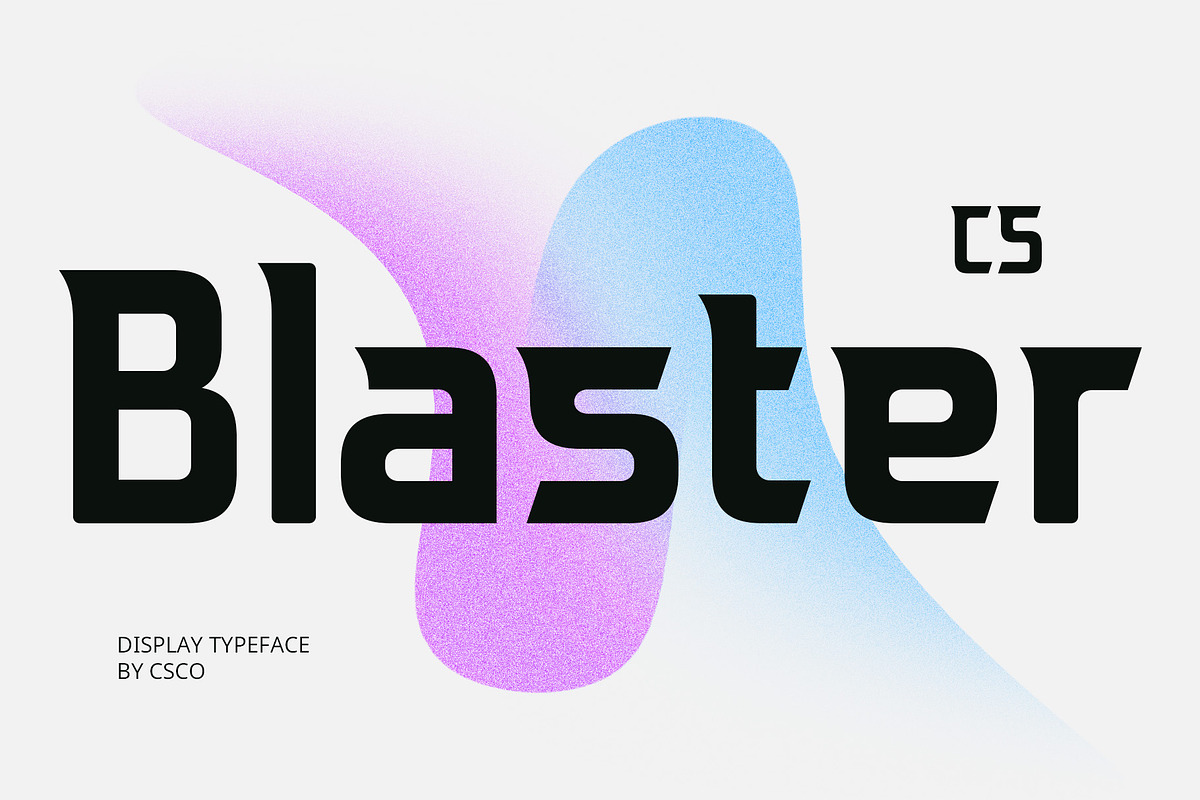 CS Blaster – Techno Font, a Sans Serif Font by Craft Supply Co. (Photo 1 of 8)