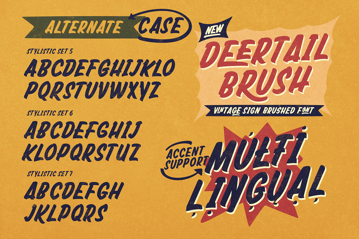 Deertail Brush Typeface, a Handwritten Font by alit design (Photo 14 of 17)