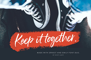 NEW!Ernest & Emily Font Duo