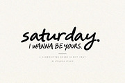 Saturday Brush, a Script Font by Struggle Studio (Thumbnail 1 of 10)