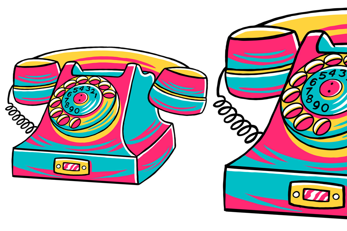 Telephone (90's Vibe) Vector, an Object Graphic by MEDZ (Photo 2 of 3)