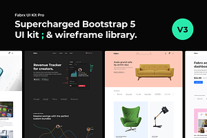 Fabrx UI Kit Pro for Bootstrap 5, a Bootstrap Template by Fabrx Design