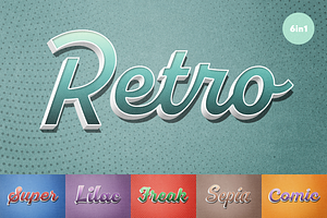 Vintage Comic Text Effects