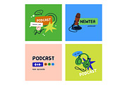 Podcast cover designs, streaming set, an Object Illustration by Good Studio (Thumbnail 6 of 10)