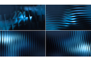 Set of Blue Glass Backgrounds, a Background Graphic by BazziBa♥ (Thumbnail 3 of 3)