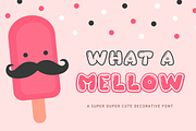What A Mellow | Display Cute Font, a Font by BAMBIN (Thumbnail 1 of 8)