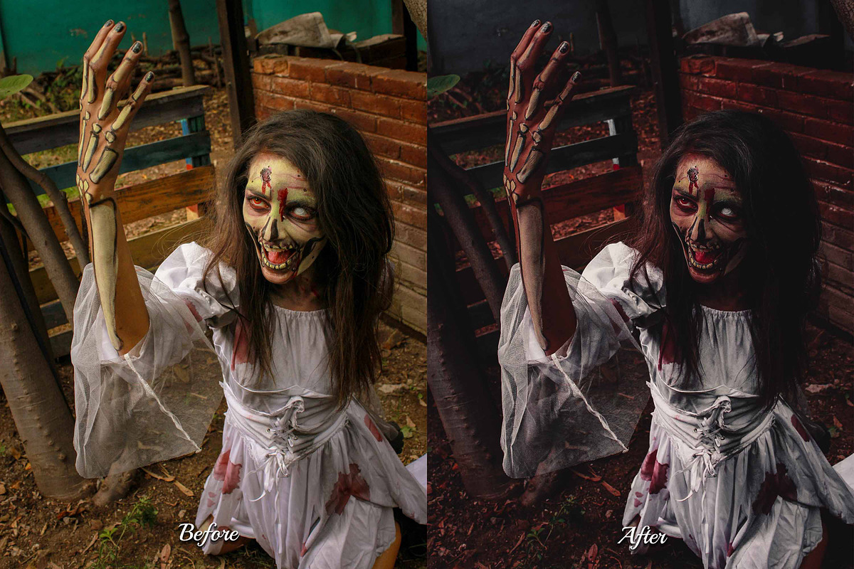 30 Zombie Lightroom Collection, a Preset Add-On by 3Motional (Photo 4 of 11)