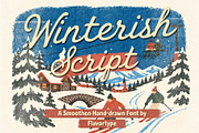 Winterish Script, a Script Font by Flavortype (Thumbnail 1 of 15)