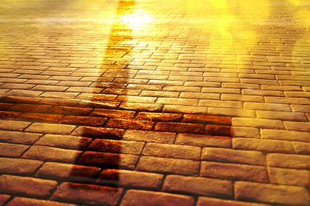 Way of salvation with cross shadow, an Abstract Photo by Davizro's Market