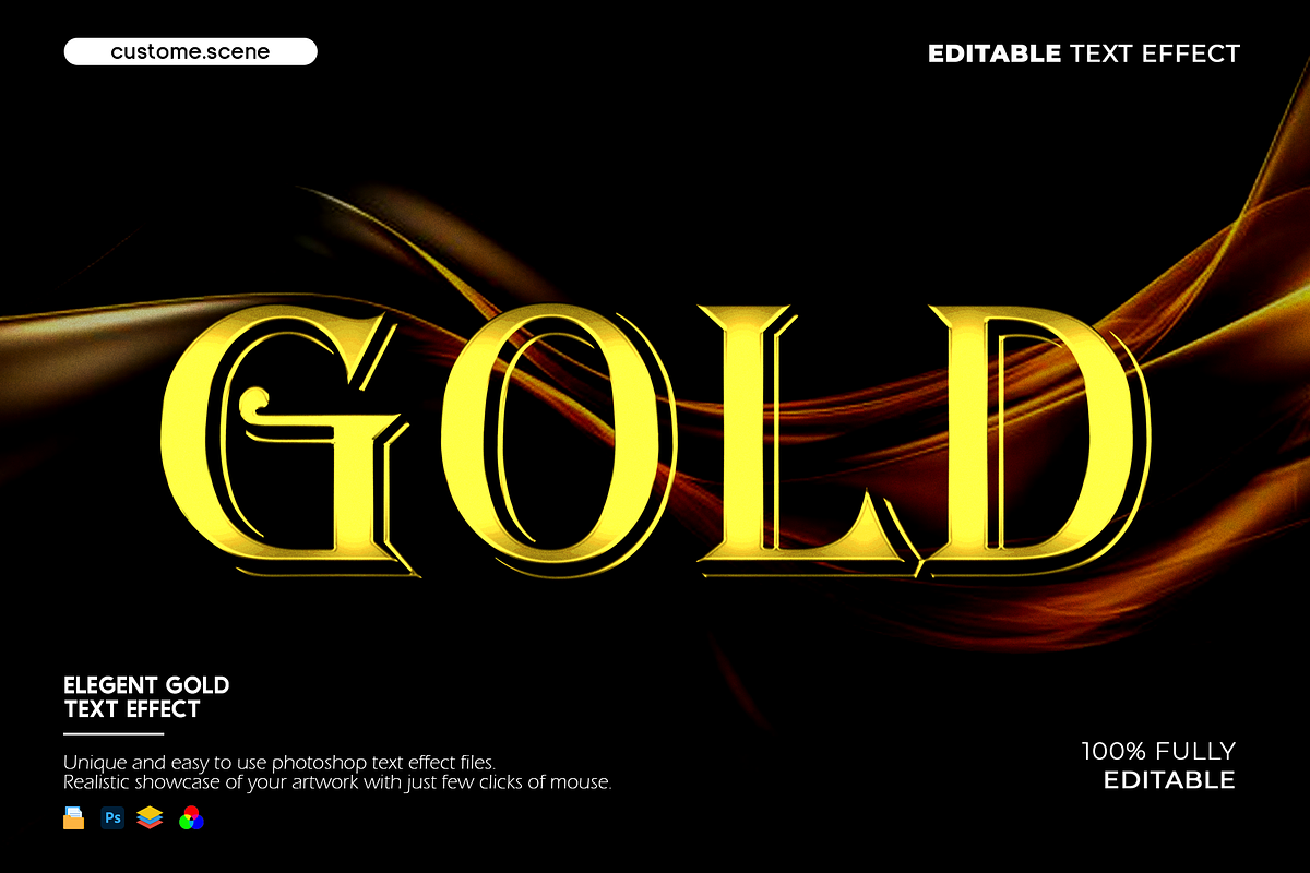 Gold Text Effect Bundle