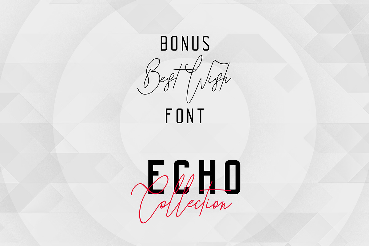Echo 14 Font Family + Bonus preview 5