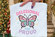 Delusional and Proud Butterfly PNG, an Illustration by CraftArtStudio (Thumbnail 2 of 4)