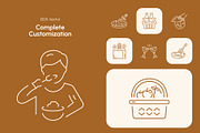 Kitchen Icon Art Set, an Outline Icon by Prosymbols (Thumbnail 5 of 6)