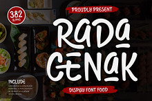 Rada Cenak - Food Display Font