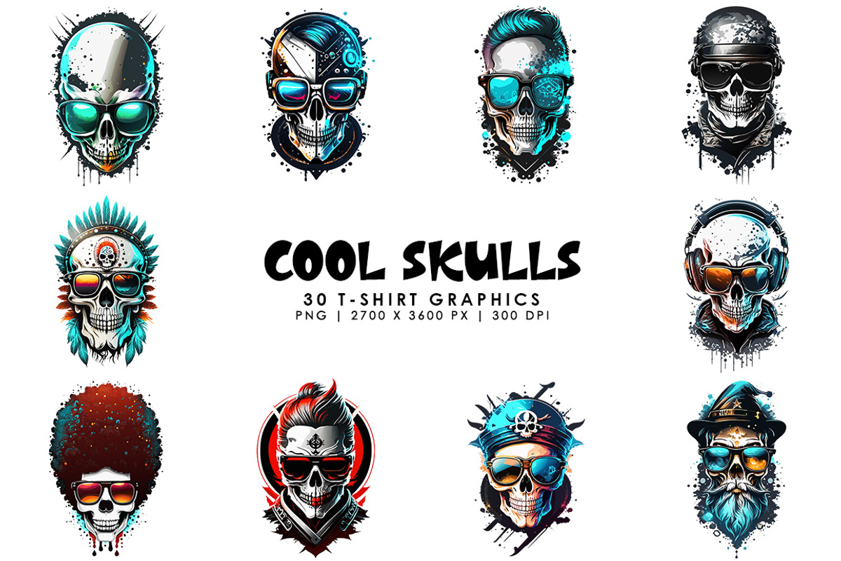 Cool Skulls, a Decorative Illustration by Digital Art Creations (Photo 4 of 5)