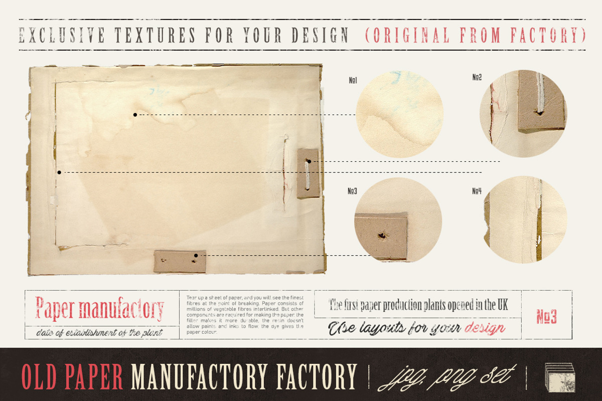 Paper textures, a Texture Graphic by Retro Machine (Photo 6 of 8)