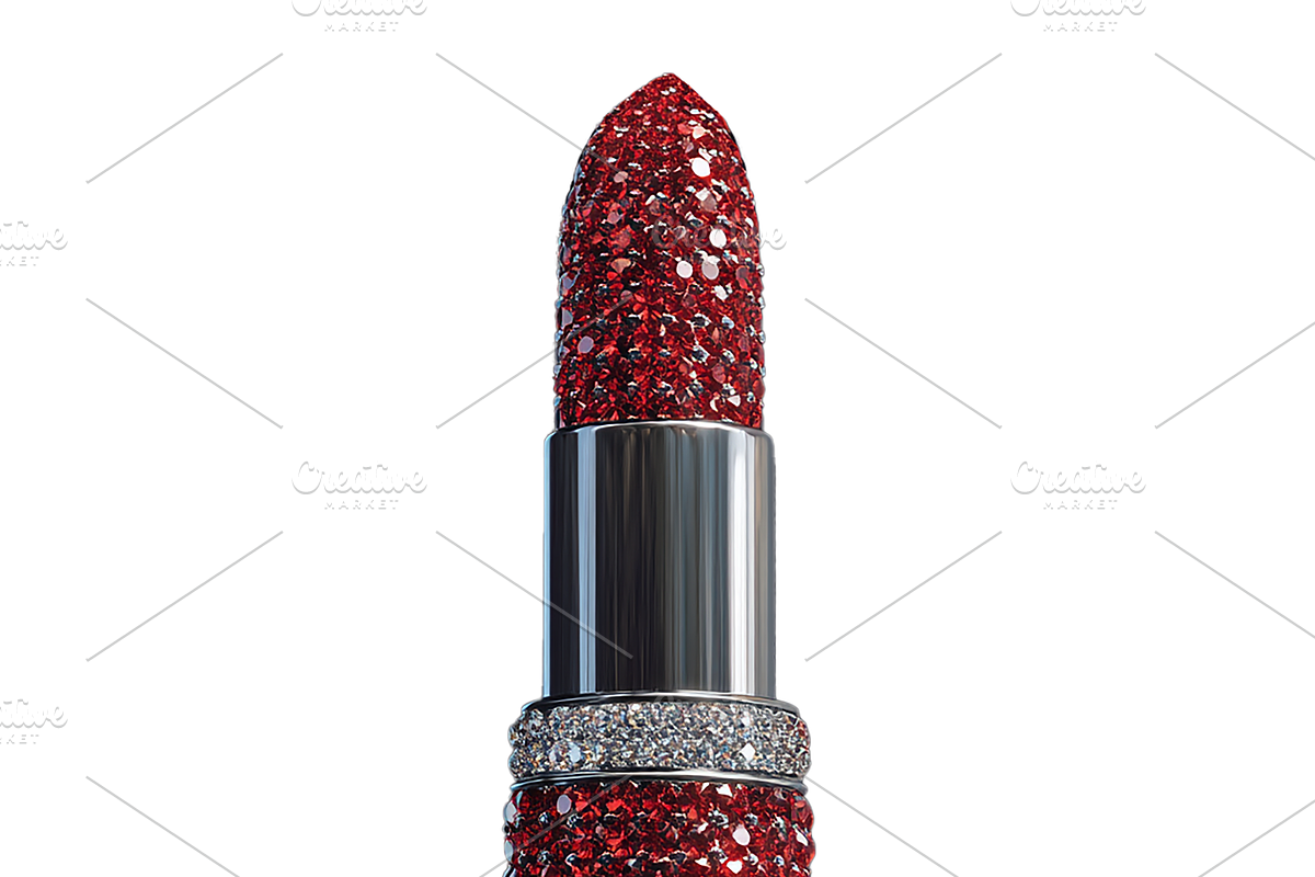 Red Diamond Lips and Lipstick PNG, an Object Graphic by Watercolor_Vector Graphic (Photo 7 of 14)