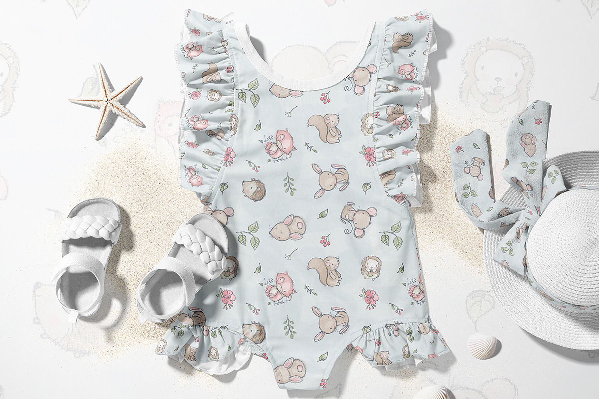 Cute Woodland Animals Pattern, a Pattern Graphic by StudioGlouna (Photo 5 of 6)