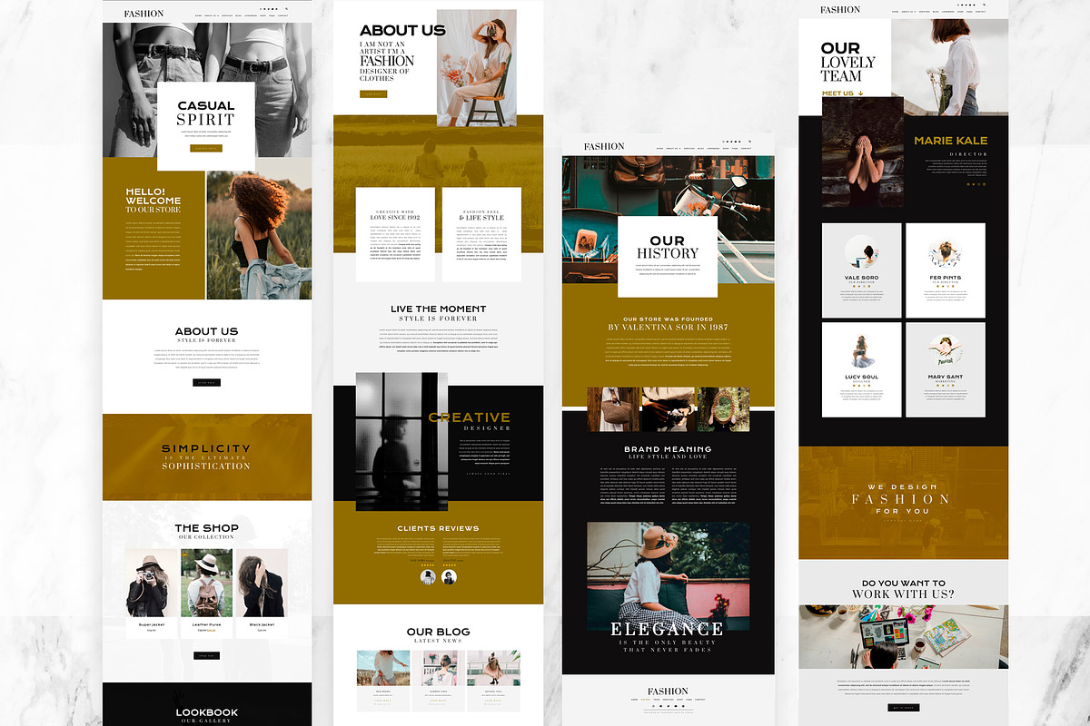 Fashion | Elementor Template Kit, an UI Kit Template by Touringxx Creative Studio (Photo 2 of 5)