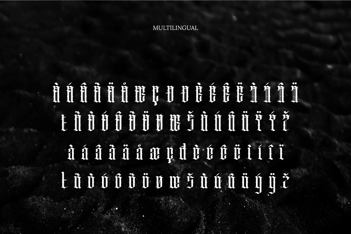 Morpheus Blackletter Typeface, a Blackletter Font by infernostudio3 (Photo 4 of 10)
