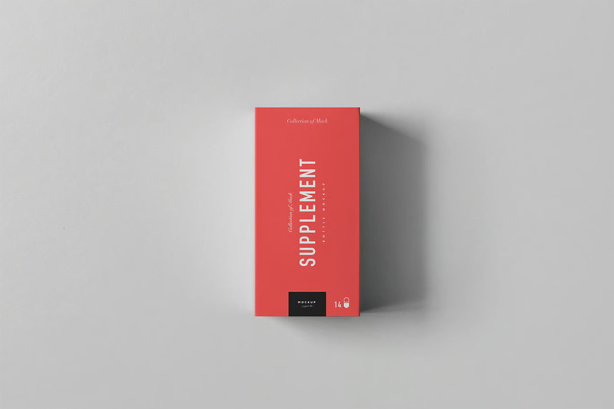 Supplement Jar & Box Mock-up, a Product Mockup by zippypixelstudio (Photo 8 of 12)