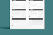 Weekly Planner  Template Layout, a Stationery Template by MightyDesign (Thumbnail 5 of 8)